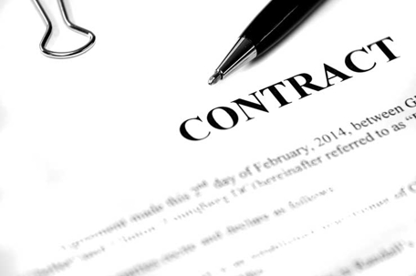 contract papers to sign